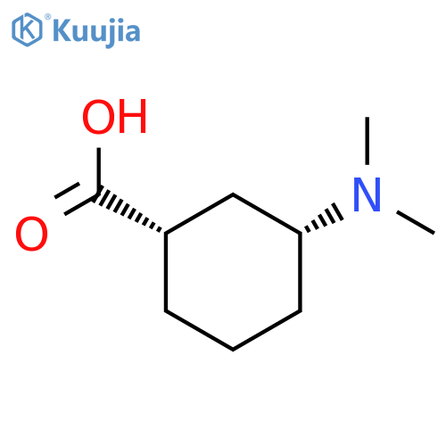 (1S,3R)-3-(Dimethylamino)cyclohexanecarboxylic acid structure