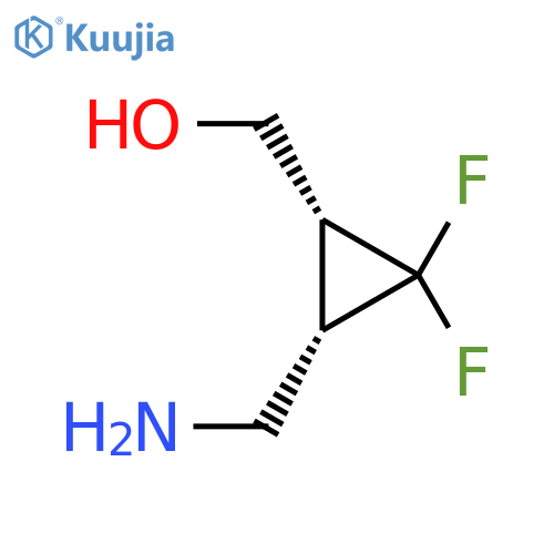 rac-(1R,3S)-3-(aminomethyl)-2,2-difluorocyclopropylmethanol structure