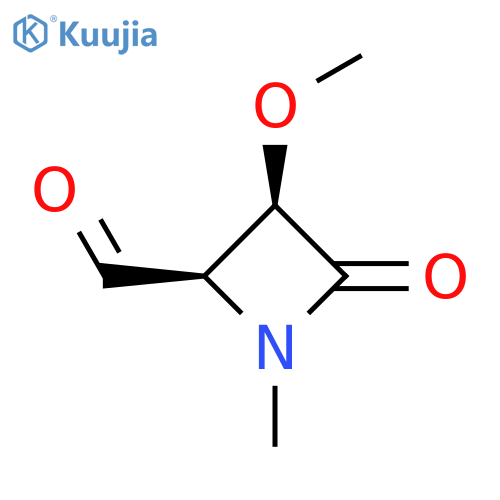 2-Azetidinecarboxaldehyde,3-methoxy-1-methyl-4-oxo-, (2R,3R)- structure