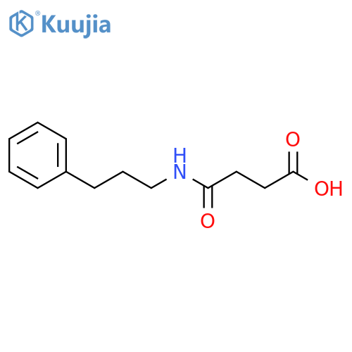 Butanoic acid, 4-oxo-4-[(3-phenylpropyl)amino]- structure