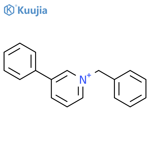 PYRIDINIUM, 3-PHENYL-1-(PHENYLMETHYL)- structure