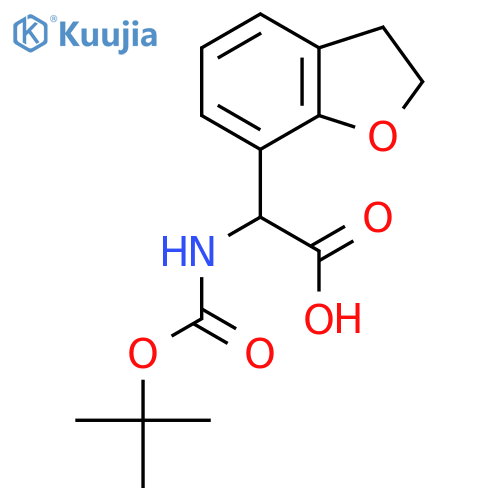 2-{(tert-butoxy)carbonylamino}-2-(2,3-dihydro-1-benzofuran-7-yl)acetic acid structure