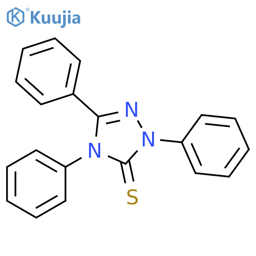 3H-1,2,4-Triazole-3-thione, 2,4-dihydro-2,4,5-triphenyl- structure