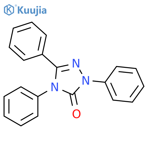 3H-1,2,4-Triazol-3-one, 2,4-dihydro-2,4,5-triphenyl- structure
