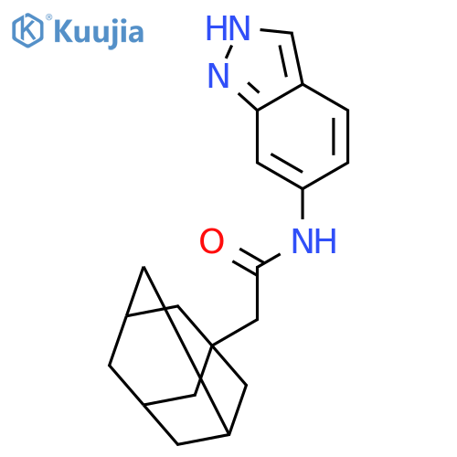 TRICYCLO[3.3.1.13,7]DECANE-1-ACETAMIDE, N-1H-INDAZOL-6-YL- structure