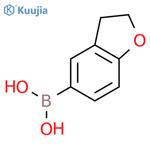 (2,3-dihydro-1-benzofuran-5-yl)boronic acid structure