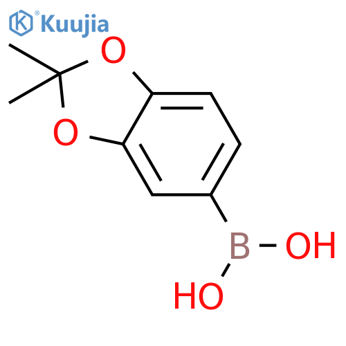 (2,2-dimethyl-1,3-benzodioxol-5-yl)boronic acid structure