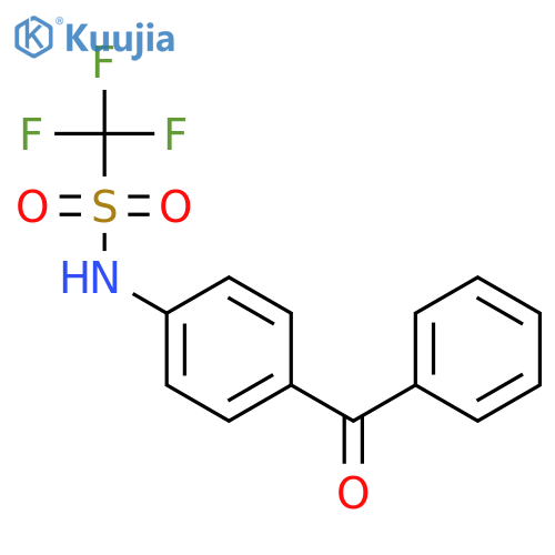 Methanesulfonamide, N-(4-benzoylphenyl)-1,1,1-trifluoro- structure