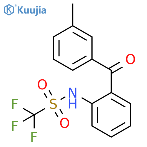 Methanesulfonamide, 1,1,1-trifluoro-N-[2-(3-methylbenzoyl)phenyl]- structure