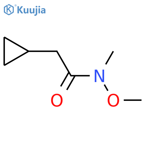 2-cyclopropyl-N-methoxy-N-methylacetamide structure