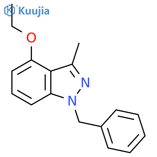 1H-Indazole, 4-ethoxy-3-methyl-1-(phenylmethyl)- structure