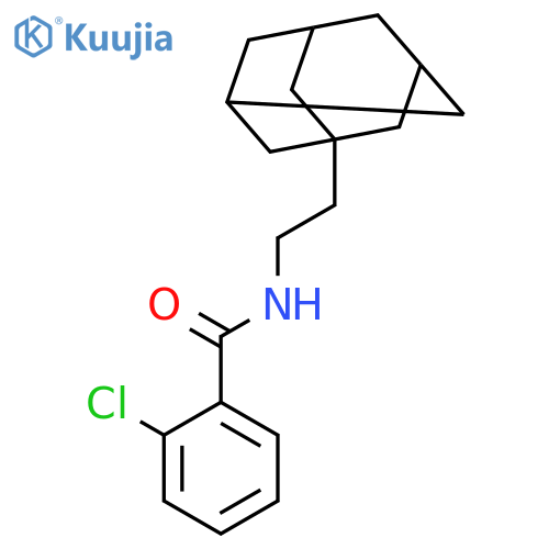 Benzamide, 2-chloro-N-(2-tricyclo[3.3.1.13,7]dec-1-ylethyl)- structure