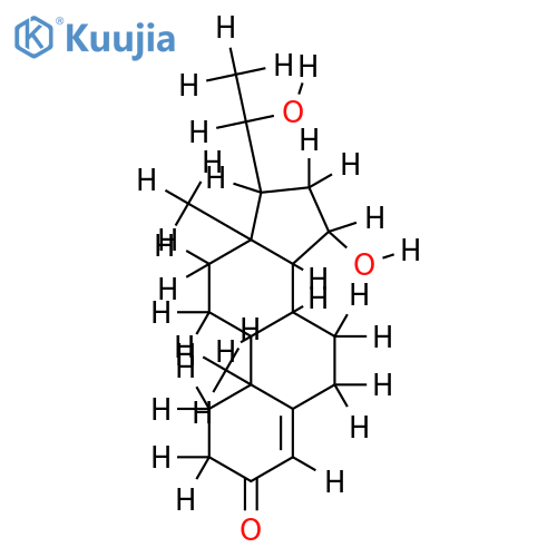 15alpha,20alpha-Dihydroxypregn-4-en-3-on structure