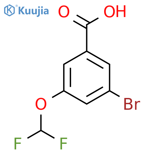 3-Bromo-5-(difluoromethoxy)benzoic acid structure
