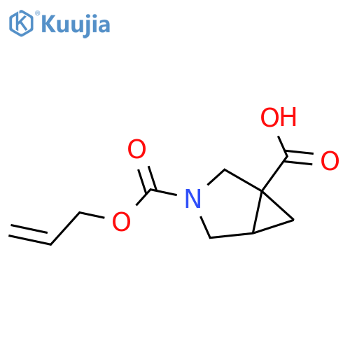3-(prop-2-en-1-yloxy)carbonyl-3-azabicyclo3.1.0hexane-1-carboxylic acid structure