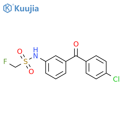 Methanesulfonamide, N-[3-(4-chlorobenzoyl)phenyl]-1-fluoro- structure