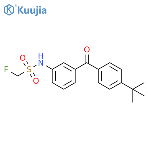 Methanesulfonamide,N-[3-[4-(1,1-dimethylethyl)benzoyl]phenyl]-1-fluoro- structure