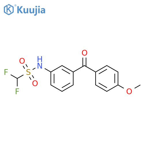 Methanesulfonamide, 1,1-difluoro-N-[3-(4-methoxybenzoyl)phenyl]- structure