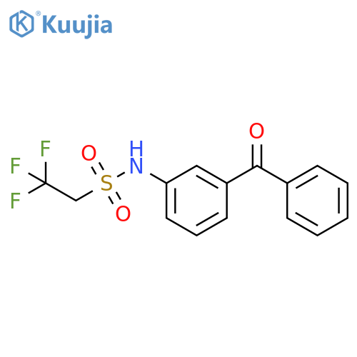 Ethanesulfonamide, N-(3-benzoylphenyl)-2,2,2-trifluoro- structure