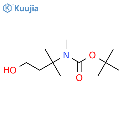 tert-butyl N-(4-hydroxy-2-methylbutan-2-yl)-N-methylcarbamate structure