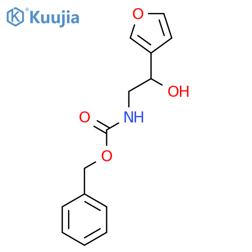 benzyl N-[2-(furan-3-yl)-2-hydroxyethyl]carbamate structure