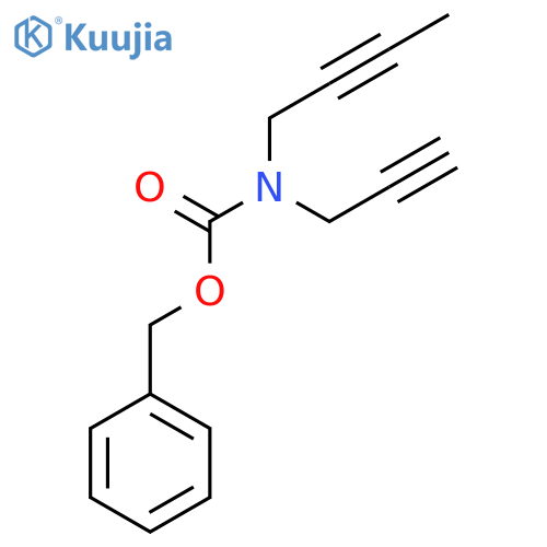 benzyl N-(but-2-yn-1-yl)-N-(prop-2-yn-1-yl)carbamate structure