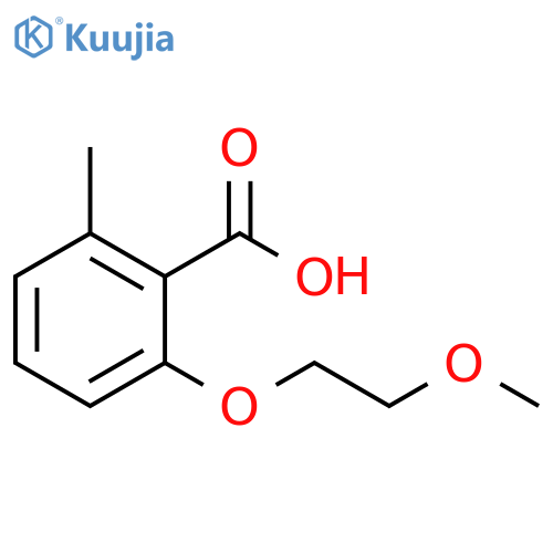 Benzoic acid, 2-(2-methoxyethoxy)-6-methyl- structure