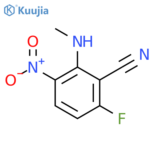 6-Fluoro-2-(methylamino)-3-nitrobenzonitrile structure