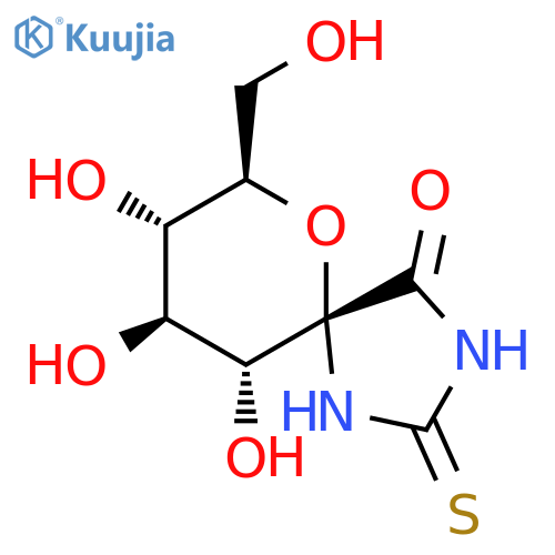 (2R,3S,4S,5R,6S)-3,4,5-Trihydroxy-2-hydroxymethyl-7,9-diaza-1-oxa-spiro4,5decane-10-one-8-thione structure