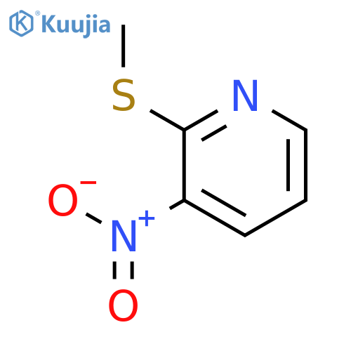 2-(Methylthio)-3-nitropyridine structure