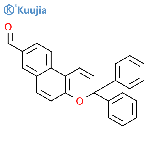 3H-Naphtho[2,1-b]pyran-8-carboxaldehyde, 3,3-diphenyl- structure