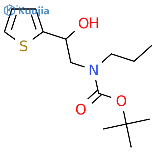 tert-butyl N-2-hydroxy-2-(thiophen-2-yl)ethyl-N-propylcarbamate structure