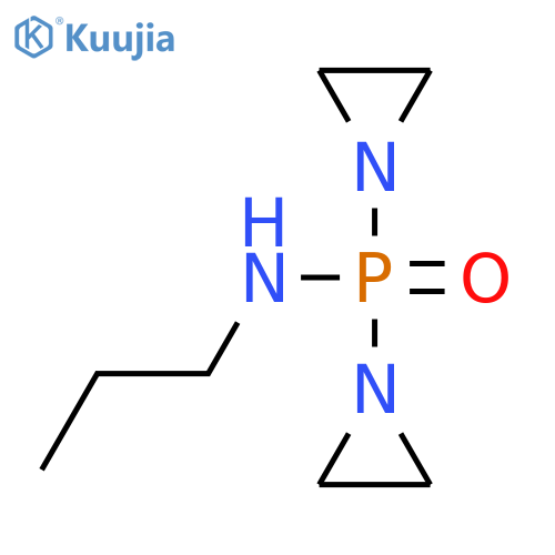 Phosphinic amide,P,P-bis(1-aziridinyl)-N-propyl- structure