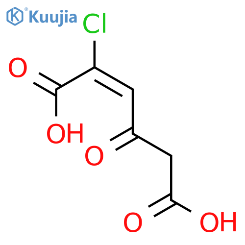 2-Hexenedioic acid,2-chloro-4-oxo-, (2E)- structure