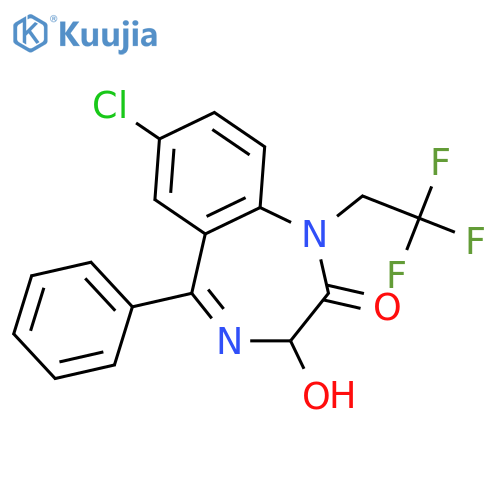 2H-1,4-Benzodiazepin-2-one,7-chloro-1,3-dihydro-3-hydroxy-5-phenyl-1-(2,2,2-trifluoroethyl)- structure