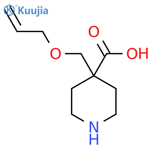 4-(prop-2-en-1-yloxy)methylpiperidine-4-carboxylic acid structure
