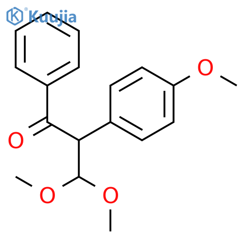 3,3-Dimethoxy-2-(4-methoxyphenyl)-1-phenylpropan-1-one structure