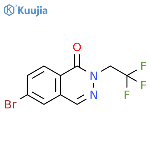 6-Bromo-2-(2,2,2-trifluoroethyl)phthalazin-1(2H)-one structure
