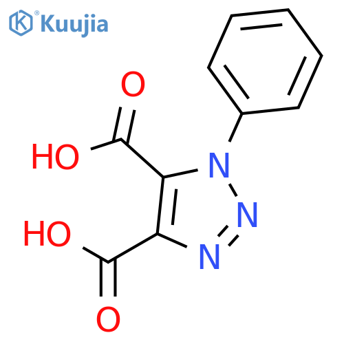 1H-1,2,3-Triazole-4,5-dicarboxylic acid, 1-phenyl- structure