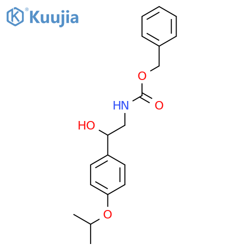 benzyl N-{2-hydroxy-2-4-(propan-2-yloxy)phenylethyl}carbamate structure