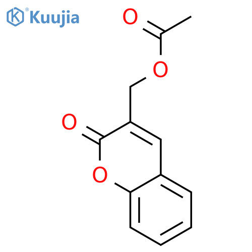 2H-1-Benzopyran-2-one, 3-[(acetyloxy)methyl]- structure