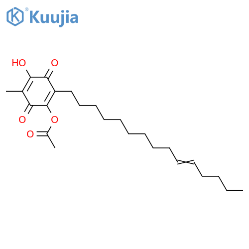 2,5-Dihydroxy-3-methyl-6-(10-pentadecenyl)-1,4-benzoquinone; (Z)-form, 5-Ac structure