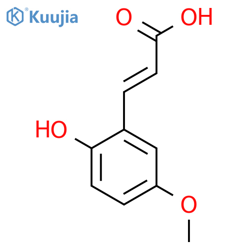 3-(2-Hydroxy-5-methoxy-phenyl)-acrylic acid structure