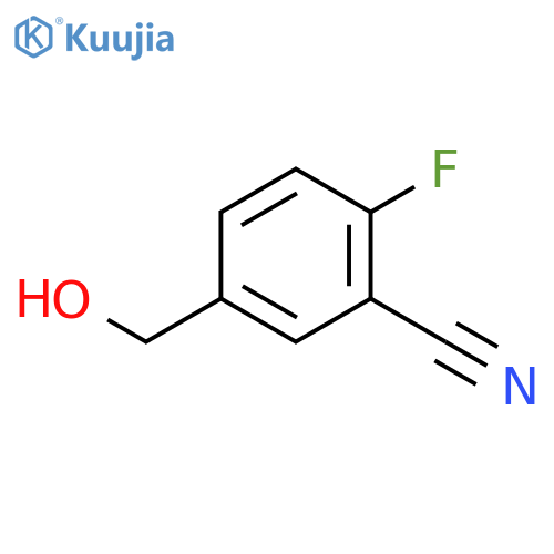 2-Fluoro-5-(hydroxymethyl)benzonitrile structure
