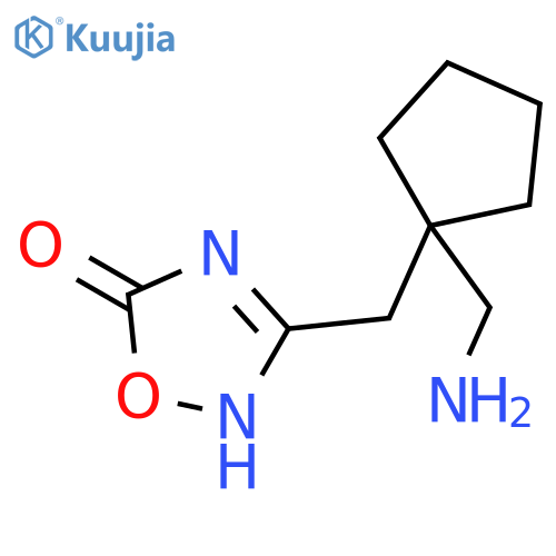1,2,4-Oxadiazol-5(2H)-one, 3-[[1-(aminomethyl)cyclopentyl]methyl]- structure