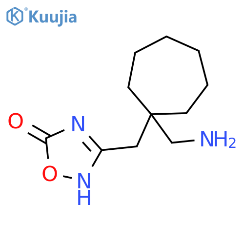 1,2,4-Oxadiazol-5(2H)-one, 3-[[1-(aminomethyl)cycloheptyl]methyl]- structure