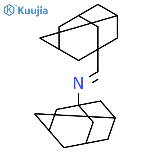 Tricyclo[3.3.1.13,7]decan-1-amine,N-(tricyclo[3.3.1.13,7]dec-1-ylmethylene)- structure
