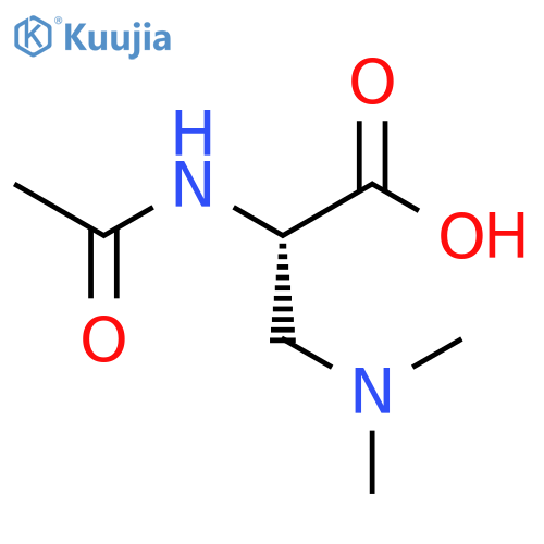 (2S)-3-(dimethylamino)-2-acetamidopropanoic acid structure