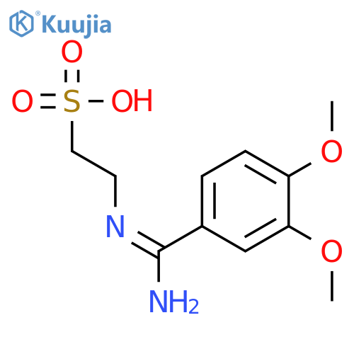 Ethanesulfonic acid,2-[[(3,4-dimethoxyphenyl)iminomethyl]amino]- structure