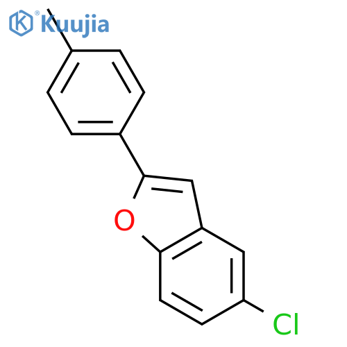 Benzofuran, 5-chloro-2-(4-methylphenyl)- structure